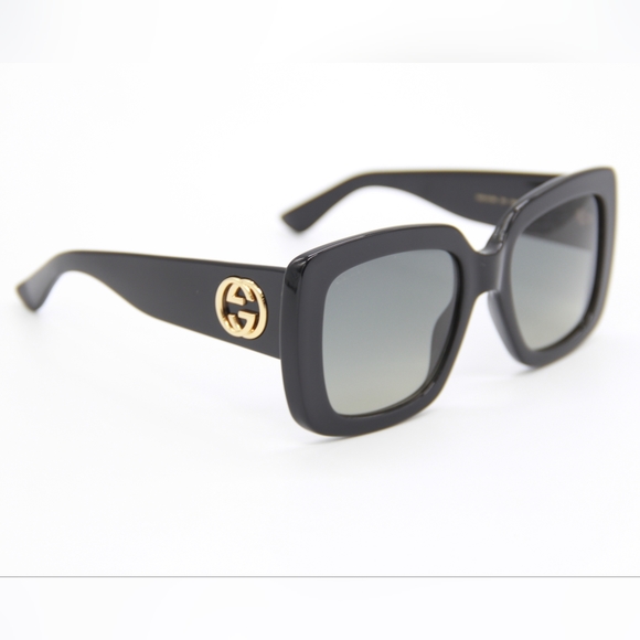 NEW GUCCI GG0141SN 001 WOMEN’S BLACK SUNGLASSES - Picture 11 of 15